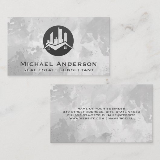 Eigenschappen onroerend goed | Stadswonen Visitekaartje (Voorkant / Achterkant)