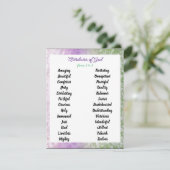 Eigenschappen van God van A tot Z  Kaart (Staand voorkant)