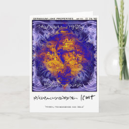 eigenschappen van het geraniummeer feestdagen kaart