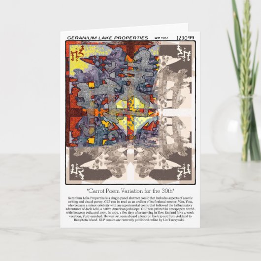 eigenschappen van het geraniummeer kaart (Voorkant)