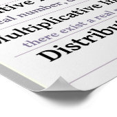 Eigenschappen van het Poster van de Wiskunde van h (Hoek)