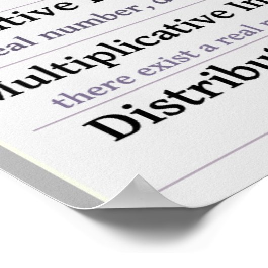 Eigenschappen van het Poster van de Wiskunde van h (Hoek)