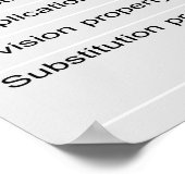 Eigenschappen van het Poster Wiskunde Gelijke beha (Hoek)