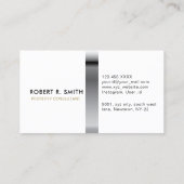 eigenschappenconsultant donkergroen Visitekaartje (Achterkant)