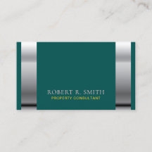 eigenschappenconsultant donkergroen Visitekaartje