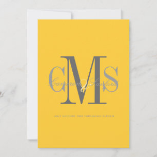 Eigentijds + elegant/geel + grijs kaart