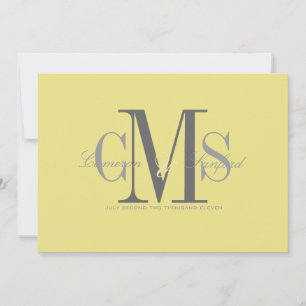 Eigentijds + elegant/geel + grijs kaart