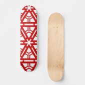 Eigentijds Rood Art. Skateboard (Voorkant)