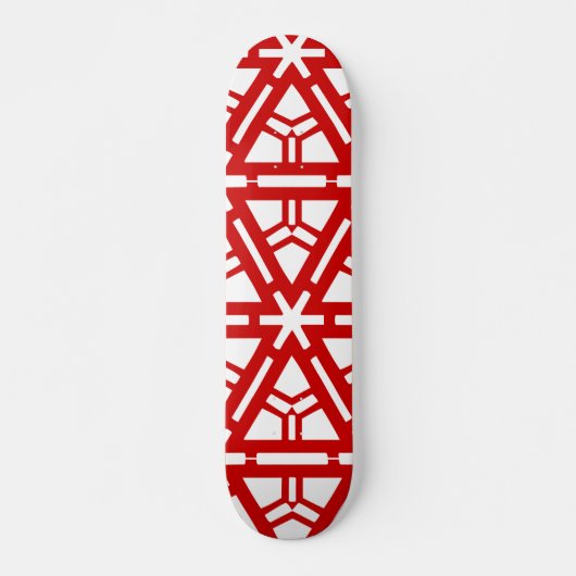 Eigentijds Rood Art. Skateboard (Voorkant)