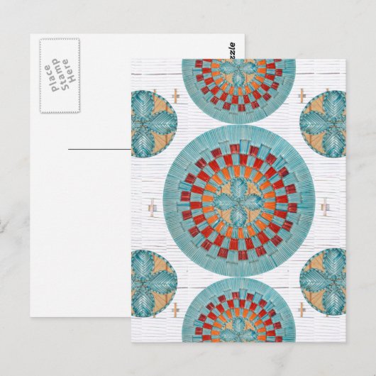 Eigentijds Schacht Geïnspireerd Briefkaart Mi'kmaq (Voorkant / Achterkant)