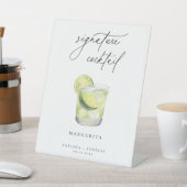 Eigentijds Signature Cocktail Pedestal Sign Reclamebord Met Voetstuk (Insitu)
