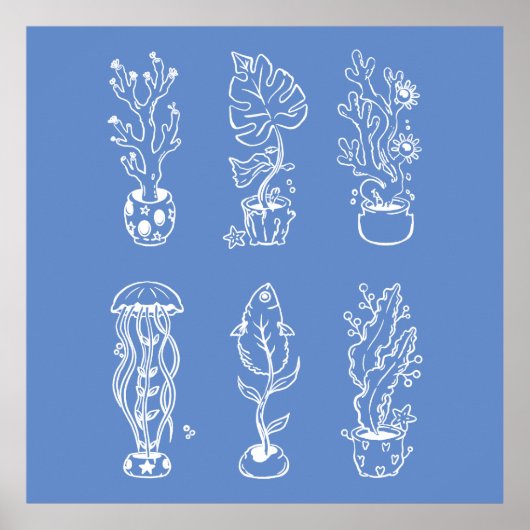 Eigentijdse botanische poster (Voorkant)