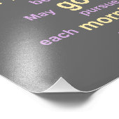 Eigentijdse Typografie het Iers die in Grijs Foto Afdruk (Hoek)