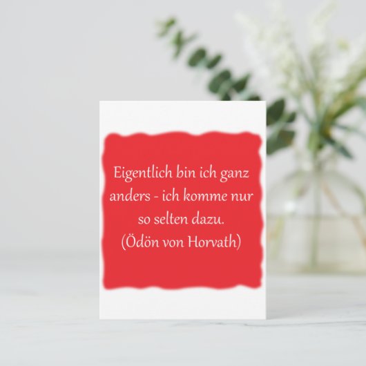 Eigentlich bin ich ganz anders... briefkaart (Staand voorkant)