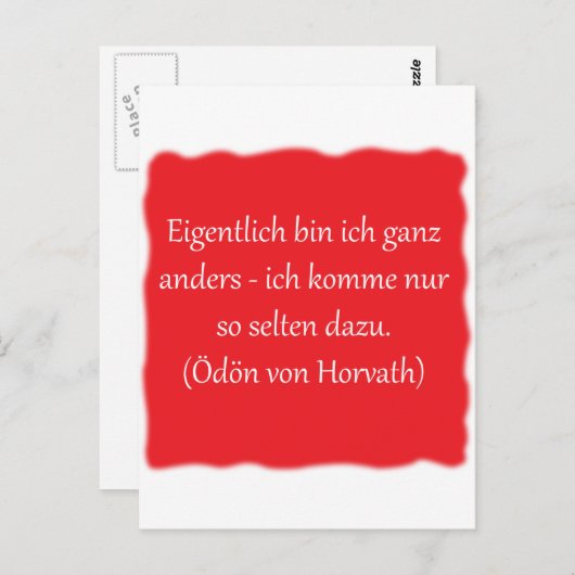 Eigentlich bin ich ganz anders... briefkaart (Voorkant / Achterkant)