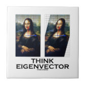 Eigenvector (Mona Lisa teruggezet) Tegeltje (Voorkant)