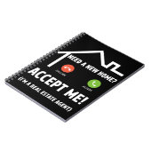 Eigenvermogensagent Funny Property Broker Notitieboek (Linkerzijde)