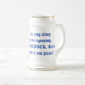Eigenwaarde Drink Tankard Bierpul (Voorkant rechts)