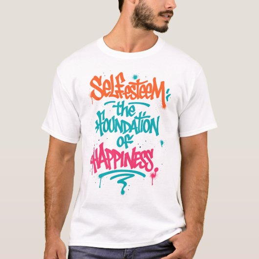 Eigenwaarde en Geluk T-shirt (Voorkant)