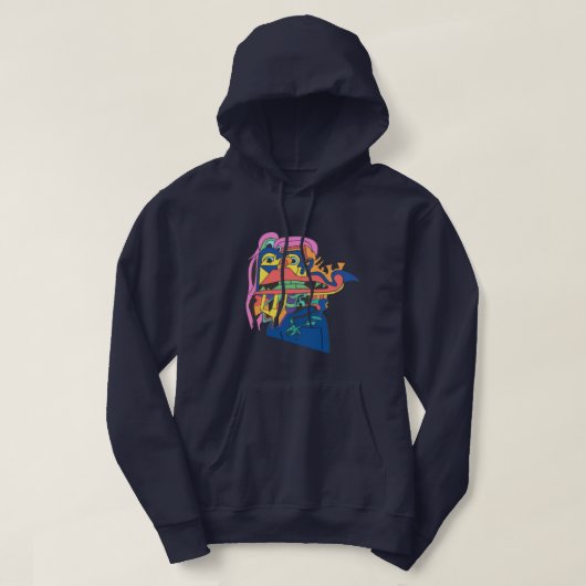 Eigenwaarde in aanbouw hoodie (Design voorkant)