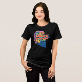 Eigenwaarde in aanbouw Tri-Blend shirt (Voorkant volledig)