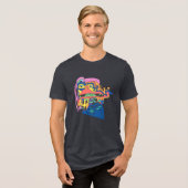 Eigenwaarde in aanbouw Tri-Blend shirt (Voorkant volledig)