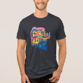 Eigenwaarde in aanbouw Tri-Blend shirt (Voorkant)