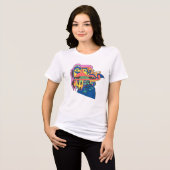 Eigenwaarde in aanbouw Tri-Blend shirt (Voorkant volledig)