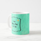 Eigenwaarde Motivatie Bevestiging Quote Koffiemok (Voorkant links)