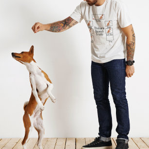 Eigenwijze Basenji Grappen Humor Grappige Hond Roo T-shirt