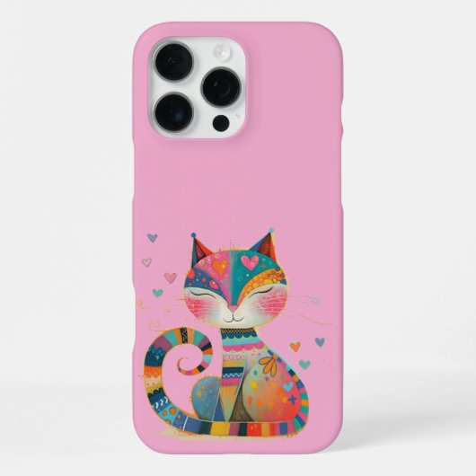Eigenwijze Kat iPhone Hoesje (Achterkant)