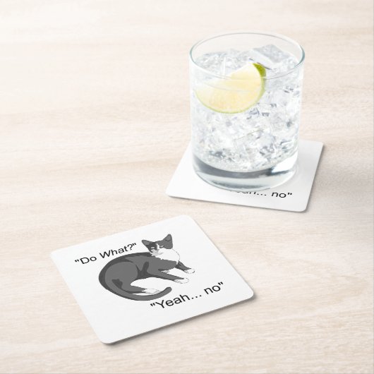 Eigenwijze kat kartonnen onderzetters (Insitu)