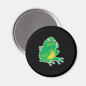 eigenwijze kleine kikker magneet (Voorkant / Achterkant)