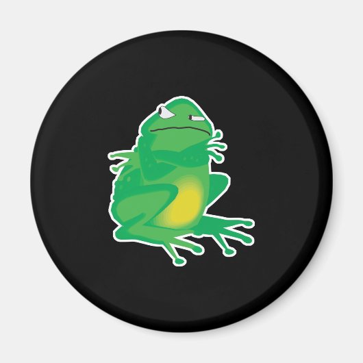 eigenwijze kleine kikker magneet (Voorkant)