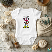 Eigenzinnig buitenaards karakter met gedurfde kleu