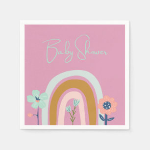 Eigenzinnig en kleurrijk Baby shower Servet