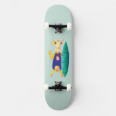 Eigenzinnig en leuk geïllustreerd skateboard (Voorkant)