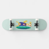 Eigenzinnig en leuk geïllustreerd skateboard (Horizontaal)