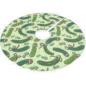 Eigenzinnig feestelijk kerstaugurken patroon kerstboom rok (Gekanteld)