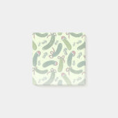 Eigenzinnig feestelijk kerstaugurken patroon post-it® notes (Voorkant)