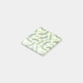 Eigenzinnig feestelijk kerstaugurken patroon post-it® notes (Schuin)