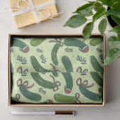 Eigenzinnig feestelijk kerstaugurken patroon tissuepapier (Geschenk)