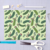 Eigenzinnig feestelijk kerstaugurken patroon tissuepapier (Craft)