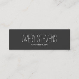 Eigenzinnig, grillig, eenvoudig zwart, minimalisti mini visitekaartje