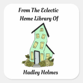 Eigenzinnig Home Library Book Label