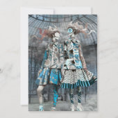 Eigenzinnig in blauw | blanco Wenskaart Kaart (Voorkant)