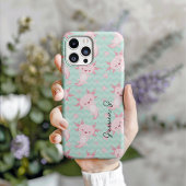 Eigenzinnig Kawaii Axolotl Patroon iPhone Hoesje