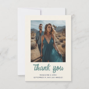 Eigenzinnig Leuk Groen Handschrift Script Bruiloft Bedankkaart