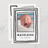 eigenzinnig lijst aankondigingskaart (Voorkant / Achterkant)