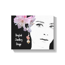 Eigenzinnig  meisje gezicht mode illustratie kunst